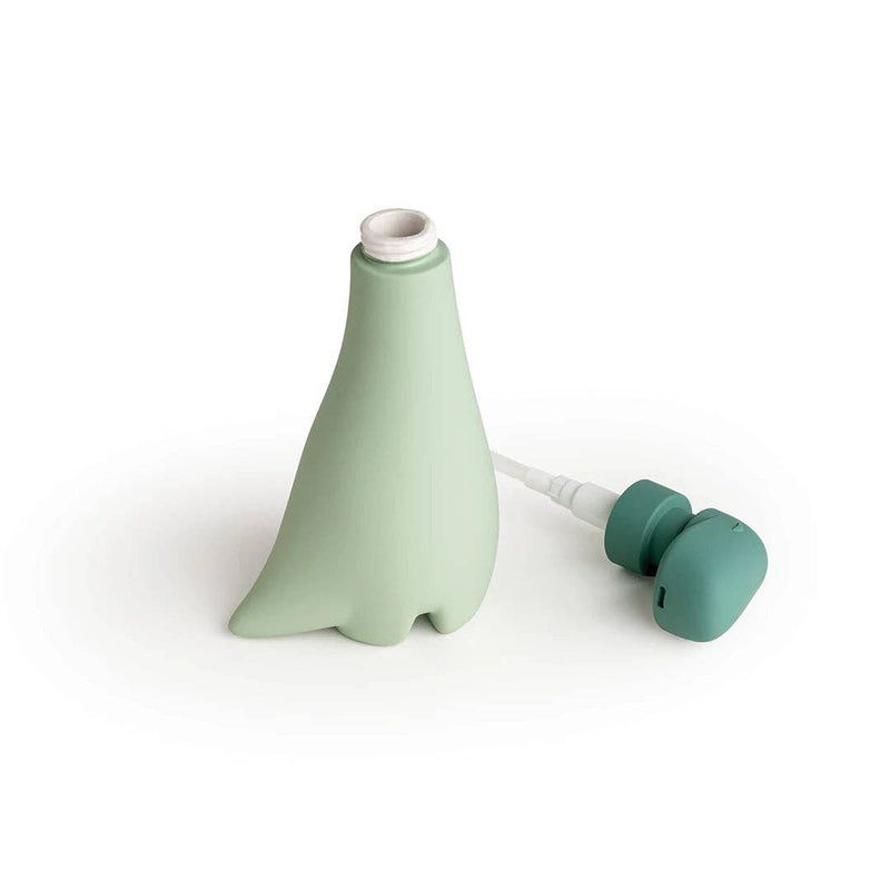 OTOTO Soapasaurus hand soap dispenser, dinosaur-themed design, adds fun to handwashing. Ideal for kitchen use, available at Athens Cooks store.