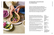 Penguin Random House LLC - Cooking Fast And Slow cookbook spread featuring Shawarma Mushroom Flatbreads recipe and vibrant food photography with ingredients and preparation details.