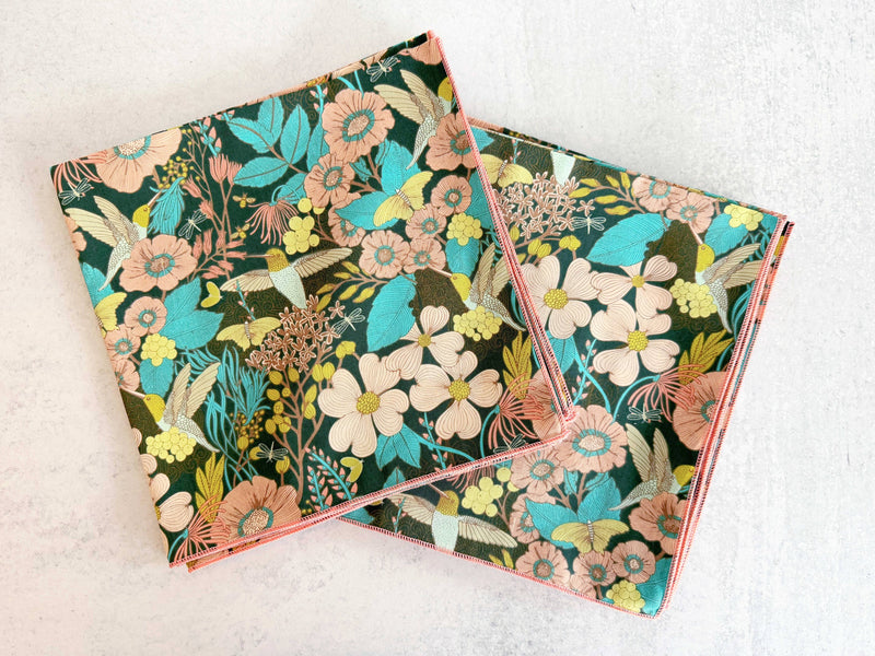 Dot and Army | Hummingbirds at Twilight Cloth Napkins