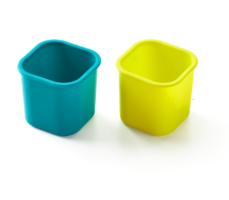 PlanetBox - Pods 2 Pack - Launch/Shuttle: Forest, designed to divide lunchbox contents attractively, made from safe, non-toxic silicone, perfect for picky eaters' healthy meals.