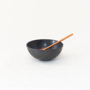 Sarah Kersten - Ramen Bowl: Pacific White with a wooden spoon, ideal for noodles, salads, and more; a versatile kitchen staple from Athens Cooks.