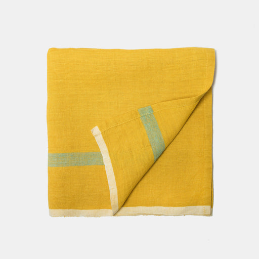 Caravan Home | Laundered Linen Lime Aqua Napkins.