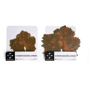 Formaticum | Cheese Board Liners - Large, featuring grape leaf design on wax-coated parchment, ideal for elegant cheese displays, made in France with biodegradable, food-safe materials.