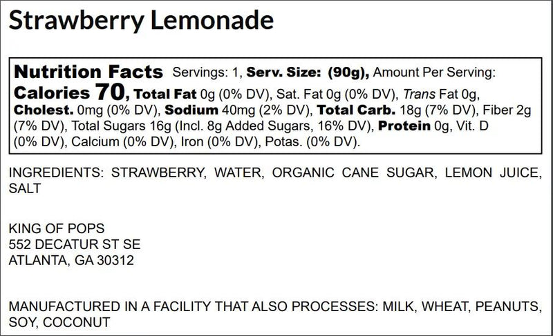 King of Pops | Strawberry Lemonade