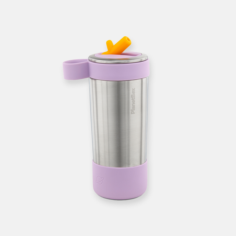 PlanetBox | Glacier Water Bottle, Pansy
