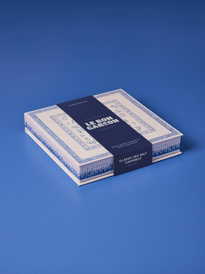 Le Bon Garcon - Classic Sea Salt Caramels 6 oz Gift Box.