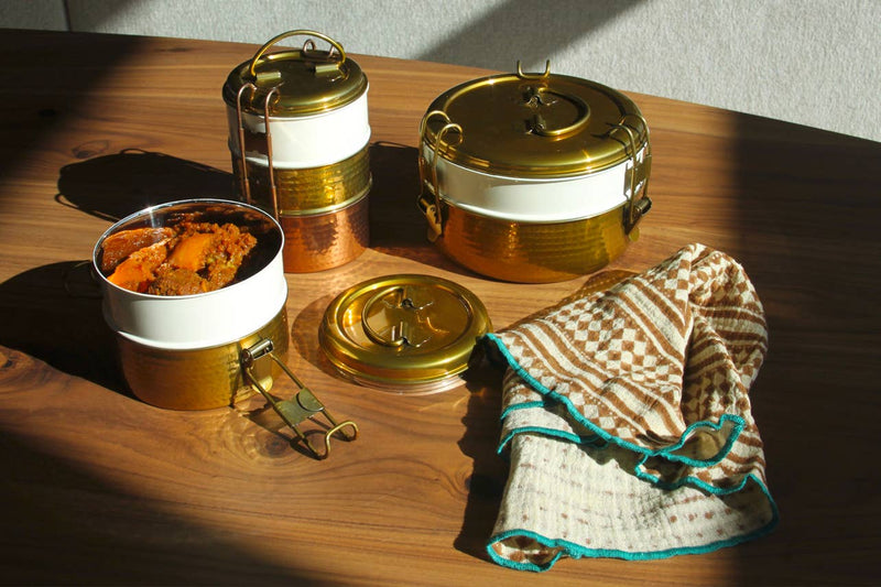 Large Tiffin Lunch Box, 2 Layer