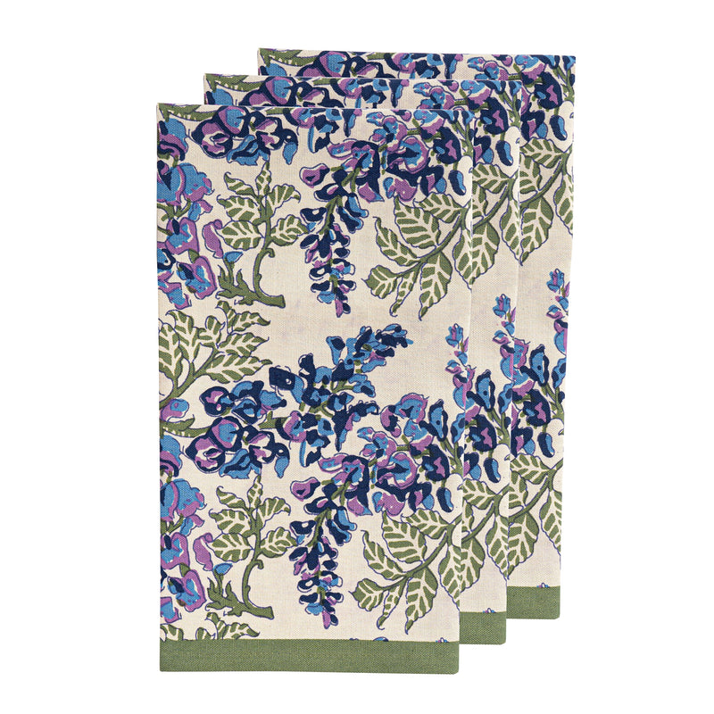 Couleur Nature | Wisteria Blue & Green Tea Towels
