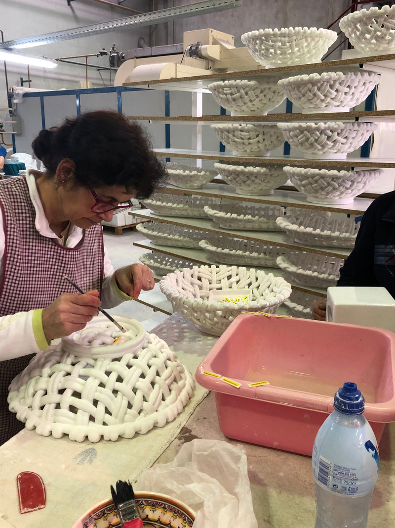 Skyros Designs | Small Round Basket, White