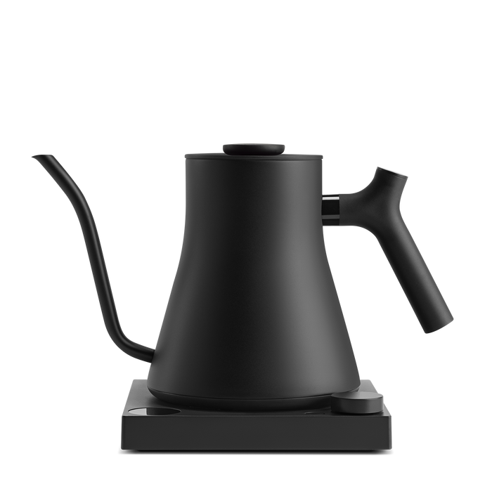 Stagg EKG Pro Electric Kettle: Matte Black + Walnut.