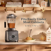 Vitamix Ascent X4 Brushed Stainless blender on a kitchen countertop, showcasing its sleek design and functionality, ideal for culinary enthusiasts.