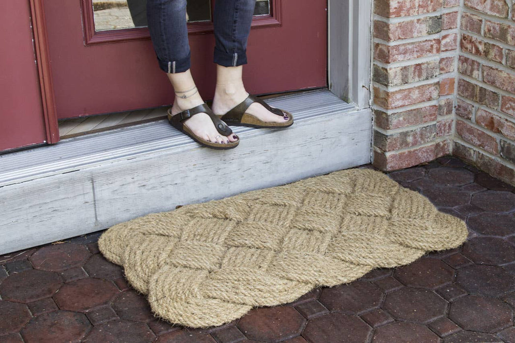 Entryways | 24" x 36" Knot-ical Handwoven Coconut Fiber Doormat