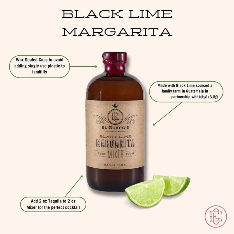 El Guapo | Black Lime Margarita Drink Mixer