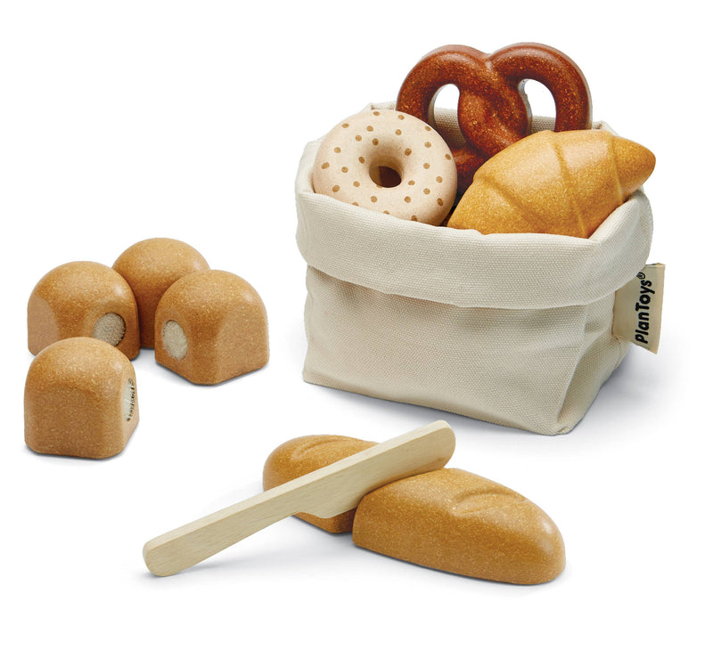 PlanToys | Wooden Pretend-Play Bread Set for Kids
