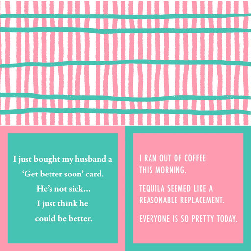 Drinks on Me - Napkin: Get Better Soon/Ran out of Coffee, featuring double-sided humor, 5x5, 20-pack, perfect for adding laughter to any gathering.