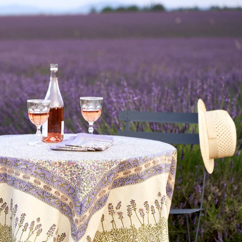 Couleur Nature | Lavender Purple | French Tablecloth: 71" x 71"