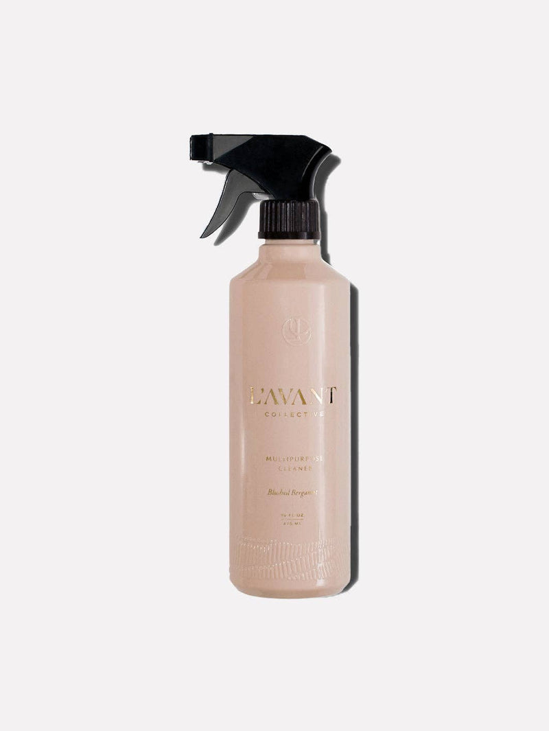 L'AVANT Collective Multipurpose Surface Cleaner with black sprayer, designed for versatile cleaning, in Blushed Bergamot scent. Perfect for various surfaces and eco-friendly.