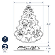 Nordic Ware | Vintage Ornament Cakelet Pan, featuring intricate ornament-shaped designs for festive baking, perfect for creating detailed holiday desserts with ease.