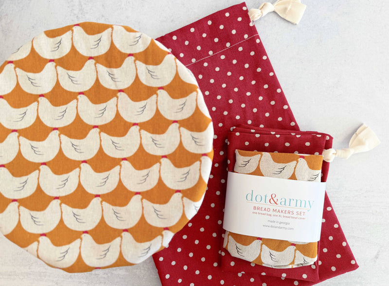 Dot and Army | Yellow Chicken and Red Dot Bread Makers Set
