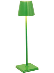 Zafferano America - Poldina Pro Micro Cordless Lamp: Sleek, green LED table lamp with touch dimming, ideal for versatile use in kitchen settings.