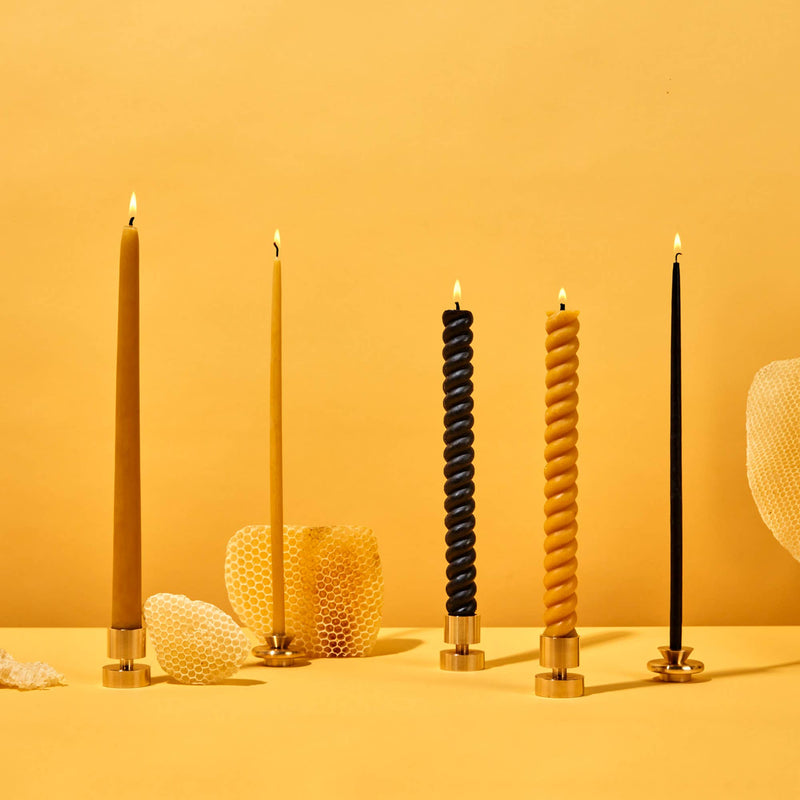 54 Celsius | Thin 100% Pure Natural Beeswax Candles