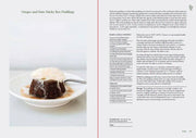 Penguin Random House LLC - Tenderheart cookbook spread featuring Ginger and Date Sticky Rye Puddings recipe with styled pudding photo and detailed instructions.