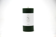 Mo&Co Home - Forest Green | 100% Beeswax Pillar Candle, handcrafted, 3x6 inch, eco-conscious, featuring a cotton wick and hand-poured design.