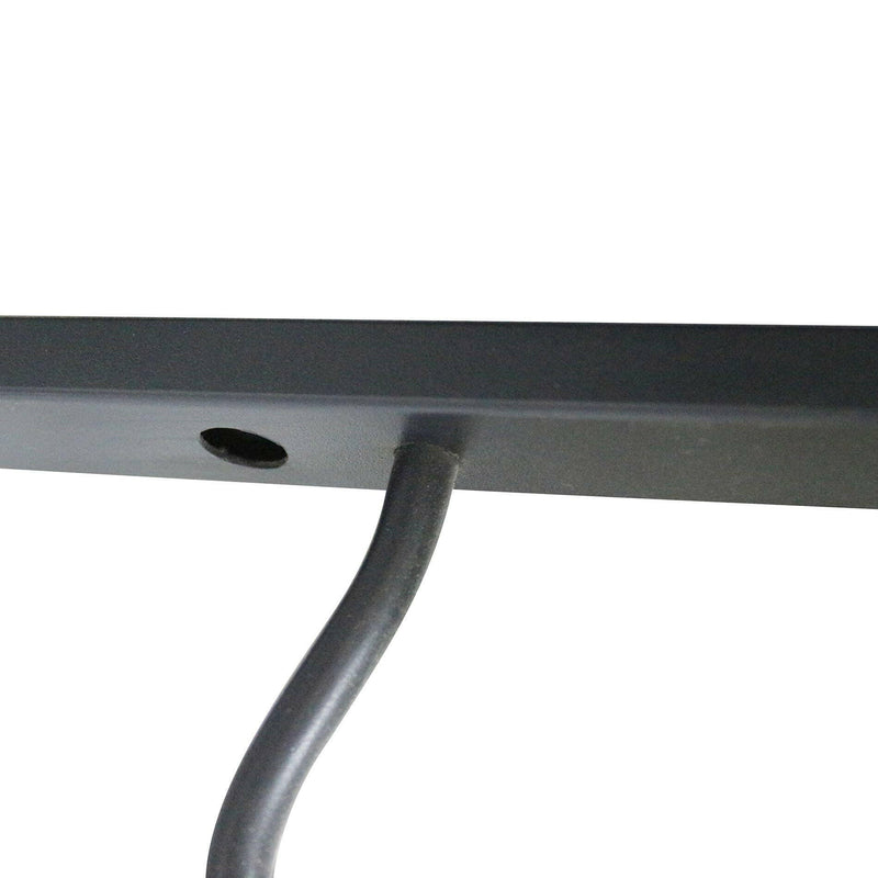 Mobili Rebecca - Wine Rack, Wall-mounted Black Metal Wine Cellar, 27 Bottles.