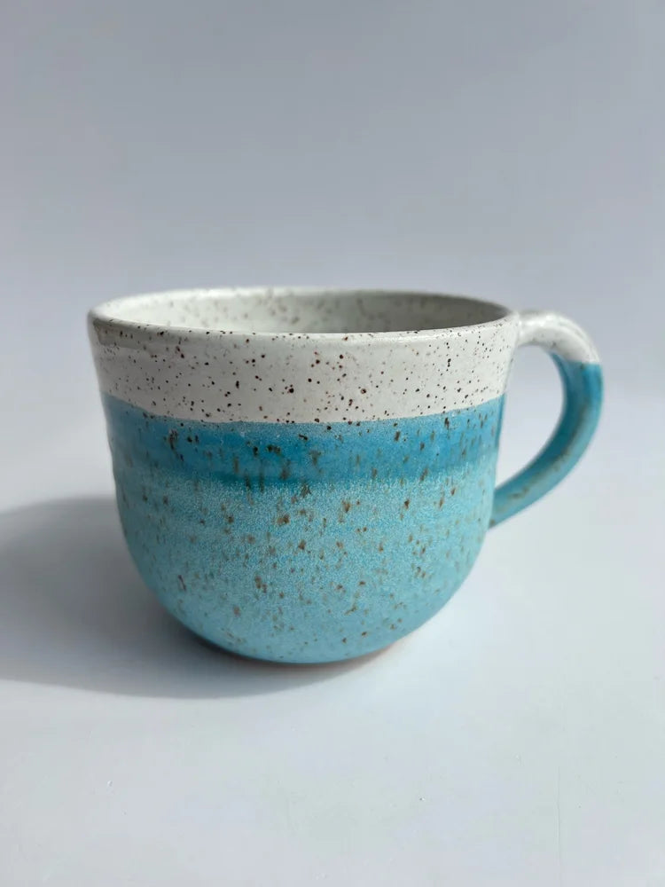 RachaelPots | Jumbo Mug, Nude/Light Blue