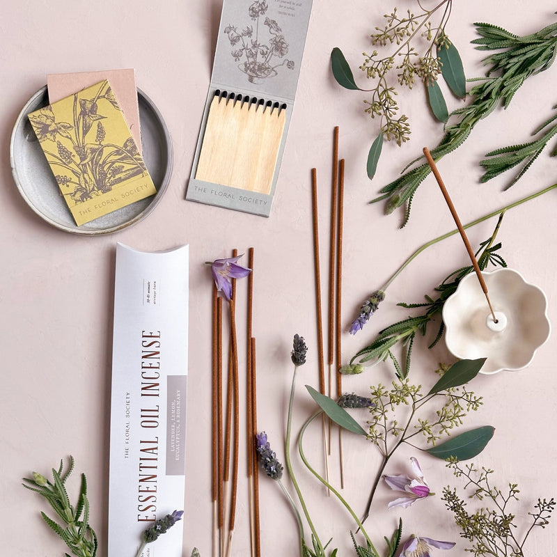 The Floral Society | Essential Oil Incense, Rose & Geranium