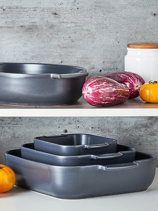 Peugeot | Appolia Square Ceramic Baking Dish, Slate