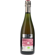 Alta Alella Mirgin Rose Reserva Brut Nature 2020, an elegant sparkling wine bottle, showcasing fine bubbles and crafted from organic Pansa Rosada grapes.