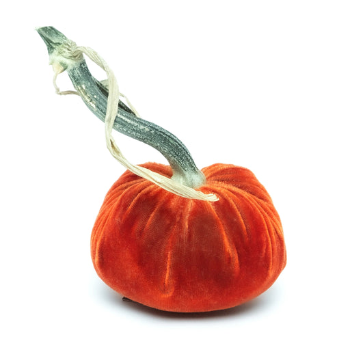 Hot Skwash | Silk Velvet Pumpkin - Bronze - Jumbo Junior, featuring a luxurious velvet texture and unique, naturally sourced pumpkin stem, handcrafted by artisans.