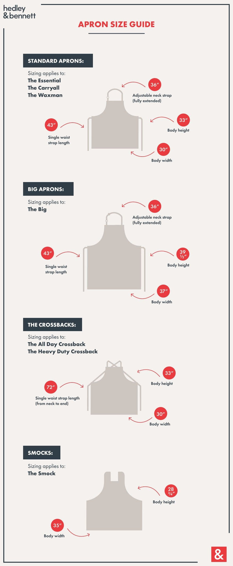 Hedley & Bennett | Cafe Bistro Half Apron - Olive