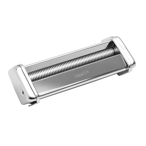 Atlas 150 Manual Pasta Maker with Trenette attachment, showcasing its versatility for crafting authentic Italian pasta shapes in your home kitchen.