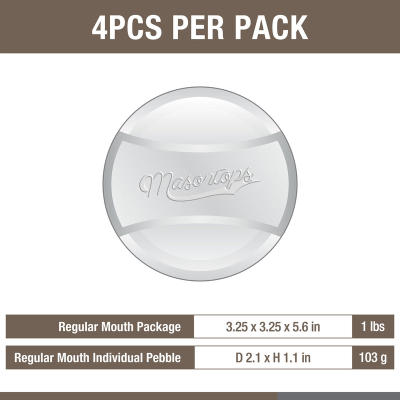 Masontops | Glass Fermentation Weights, Wide Mouth
