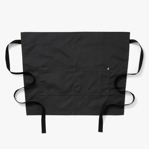Hedley & Bennett Cafe Bistro Half Apron, Charcoal Grey — front view