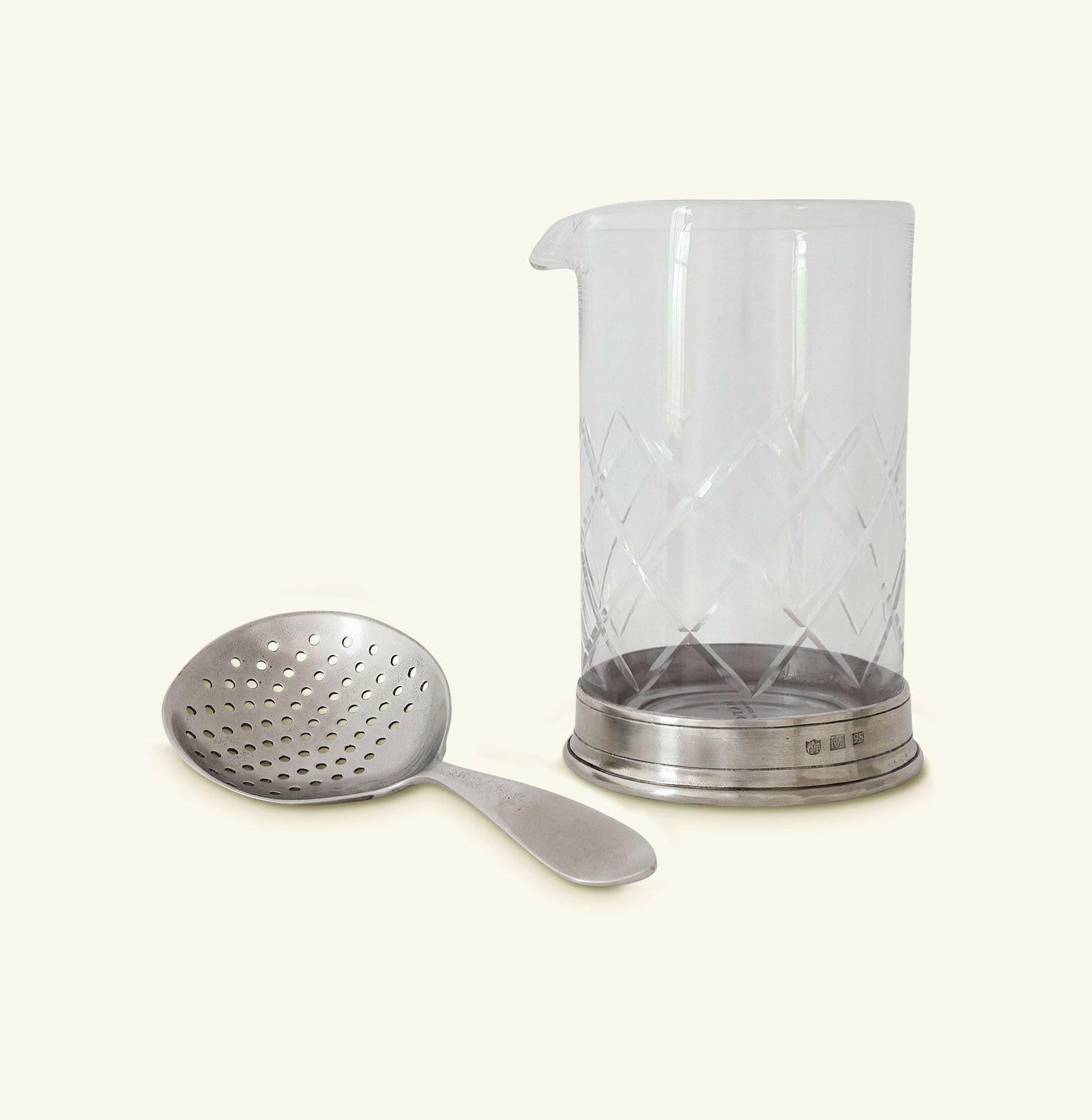 Mixing Glass + Cocktail Strainer Set - Thumbnail 2
