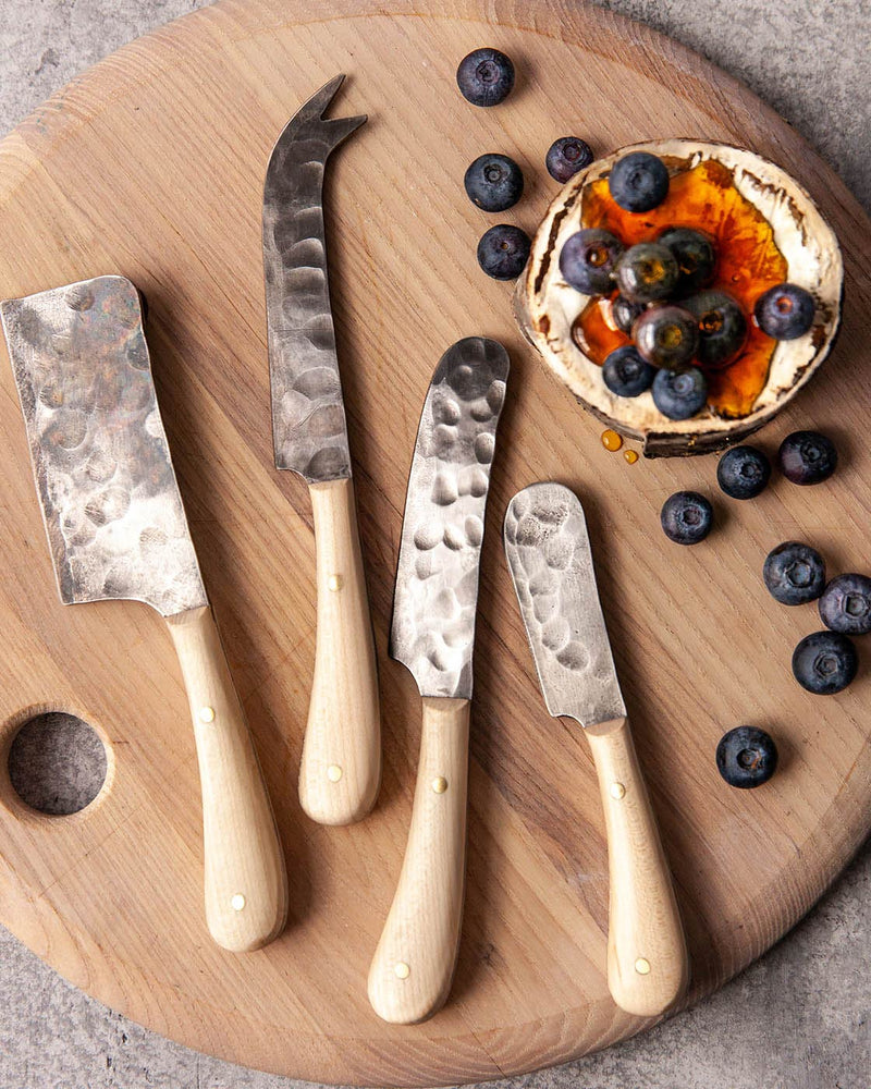 Farmhouse Pottery | Artisan Forged Cheese Knives: Mango