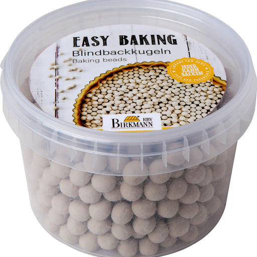 Birkmann | Ceramic Baking Beads: Tub of ceramic balls for blind-baking, essential for perfect pastry crusts. Ideal for 28cm/11 pans.