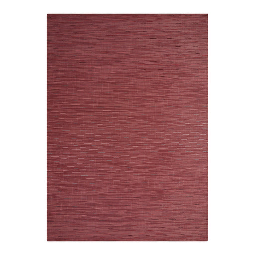 Chilewich Bamboo Woven Floor Mat in Cranberry, 35 by 48 inches