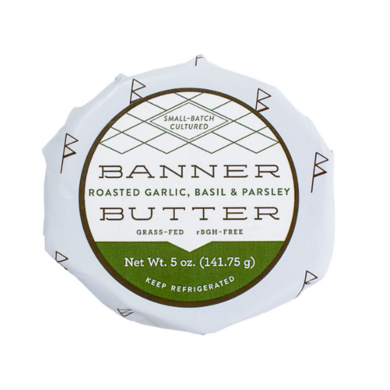 Banner Butter | Roasted Garlic, Basil, & Parsley - 5 oz