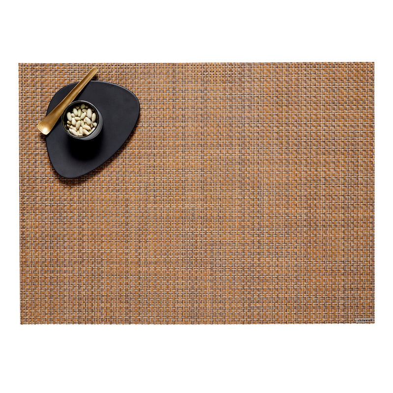 Chilewich Basketweave Placemat in Teak, 14 by 19 inches