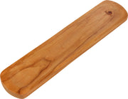 BERARD Olivewood Spoon Rest, 13x3/32x7.5cm, features a distinctive logo on a smooth wooden surface, perfect for enhancing kitchen elegance.