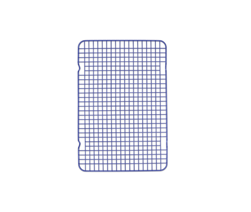 Great Jones | Big Chill - Blueberry cooling rack ensures even cooling for half-sized sheet pans, featuring nonstick technology for easy food release and cleanup.