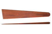 Earlywood | Big Tera Scraper - Jatoba, a longer wooden kitchen tool ideal for flipping and scraping, featuring an ergonomic design for tough cooking tasks.