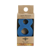 Big Dipper Wax Works Birthday Number Cake Candle in a box, made from pure beeswax, featuring a wooden pick for easy cake placement.