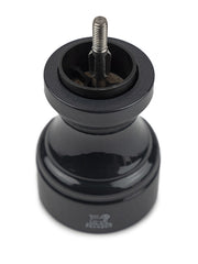 Peugeot | Bistro Pepper Mill 4 Inches, Slate Grey, showcasing its classic design and adjustable grinding mechanism, perfect for enhancing any kitchen setting.