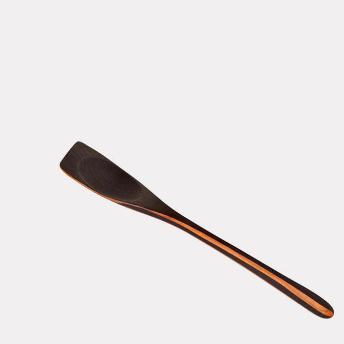 Jonathan's Spoons | Blackened Collection - Salad Set - Medium features flame-blackened cherry wood, showcasing artisanal craftsmanship and ergonomic design for versatile kitchen use.