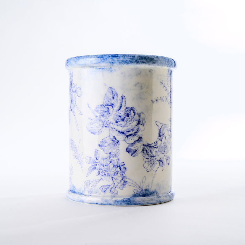 Arte Italica & Crown Linen Designs | Giulietta Blue Utensil Holder